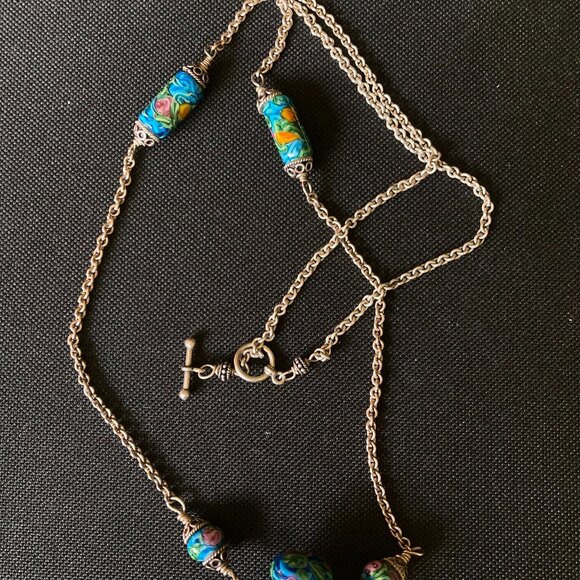 Leila Shariati Colorful Ceramic Pendant Necklace - Picture 6 of 6